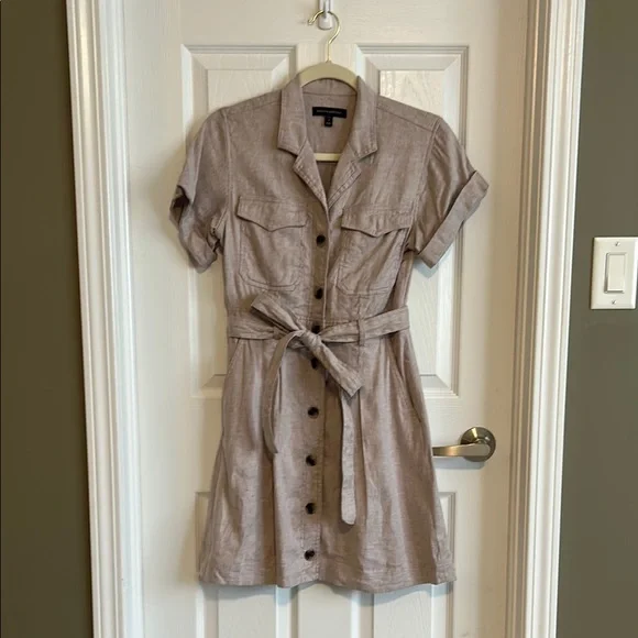 wrap dress a line The Wrap Dress in Linen